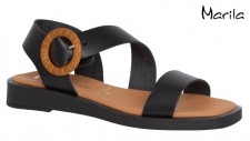 MARILA. Woman Leather Sandal Comfort Plant, MADE IN SPAIN.